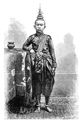 Cambojan, hijo mayor de Narodom, 1895