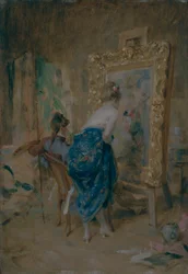 La modelo del artista