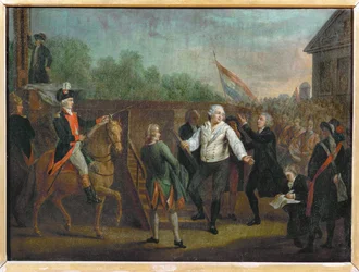 Luis XVI al pie de la guillotina, 21 de enero