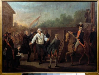 Luis XVI camino al cadalso el 21 de enero de 1793