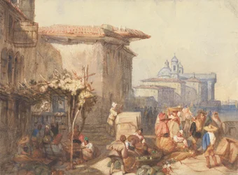 Un mercado en Venecia