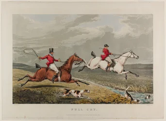 Galope completo, de la caza del zorro