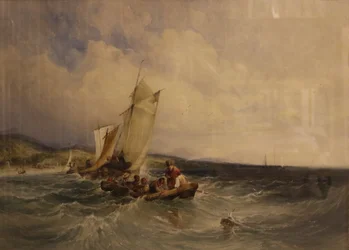 Bahía de Wicklow, c.1840 (acuarela sobre papel)
