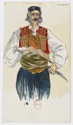 Holmès - La Montaña Negra - diseños de vestuario de Charles Bianchini - 06. Choryphées