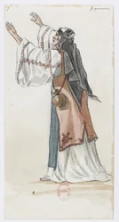 Holmès - La Montaña Negra - diseños de vestuario de Charles Bianchini - 07. Figuración