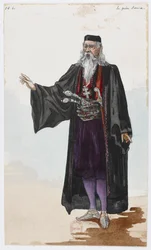 Holmès - La Montaña Negra - diseños de vestuario de Charles Bianchini - 10b. Padre Sava