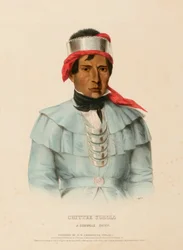 CHITTEE-YOHOLO. A SEMINOLE CHIEF., de History of the Indian Tribes of North America