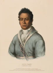 DAVID VANN. A CHEROKEE CHIEF, de History of the Indian Tribes of North America