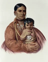 Do-Hon-Go, una mujer Osage, ilustración de 