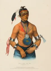 HOO-WAN-NE-KA, UN JEFE WINNEBAGO, de Historia de las Tribus Indias de Norteamérica