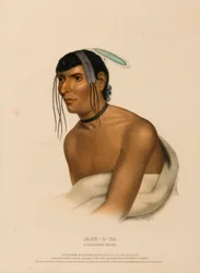 JACK-O-PA. A CHIPPEWA CHIEF, de History of the Indian Tribes of North America