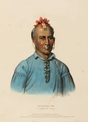 KISH-KAL-WA. A SHAWANOE CHIEF, de History of the Indian Tribes of North America