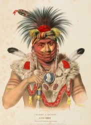 NE-SOU-A-QUOIT. A FOX CHIEF., de History of the Indian Tribes of North America