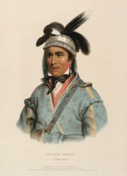 OPOTHLE YOHOLO. A CREEK CHIEF., de History of the Indian Tribes of North America