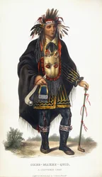 Okee-Makee-Quid, un jefe Chippewa, 1854