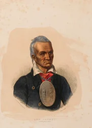 CHAQUETA ROJA. JEFE DE GUERRA SENECA.