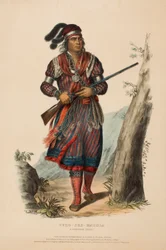 TUKO-SEE-MATHLA. A SEMINOLE CHIEF., de History of the Indian Tribes of North America