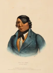 WAA-PA-SHAW. A SIOUX CHIEF, de History of the Indian Tribes of North America