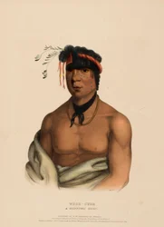WESH-CUBB. A CHIPPEWAY CHIEF, de History of the Indian Tribes of North America