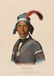 YAHA-HAJO A SEMINOLE CHIEF, de History of the Indian Tribes of North America