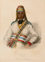 YOHOLO-MICCO. A CREEK CHIEF, de History of the Indian Tribes of North America