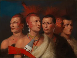Joven Omahaw, Águila de Guerra, Pequeño Missouri y Pawnees, 1821