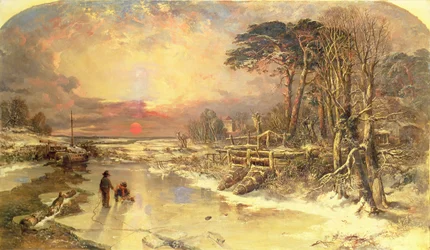 Escena de invierno en el Támesis, 1846