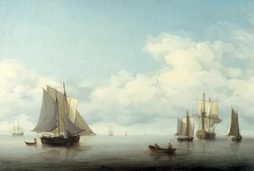 Marina con barcos