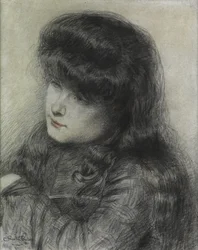 Una Chica Apoyada en una Silla, 1881