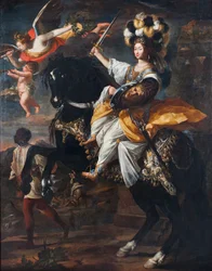 Christine Marie de Francia 1606-1663, duquesa de Saboya, como Minerva, ca. 1663