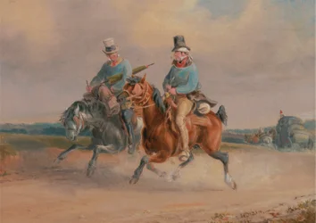 Una escena en la carretera de Francia