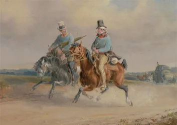 Compañeros de viaje, o una escena en la carretera en Francia