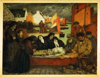 País del mar: Dolor (pintura sobre lienzo)