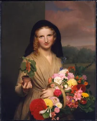 La niña de las flores