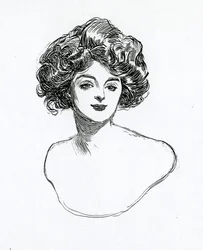 Una chica Gibson, c.1902
