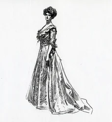 Una chica Gibson, c.1902