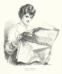 Una chica en Tipperary, "Mi corazón está ahí" (litografía)