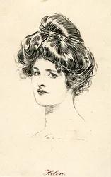 Helen, una chica Gibson, c.1900
