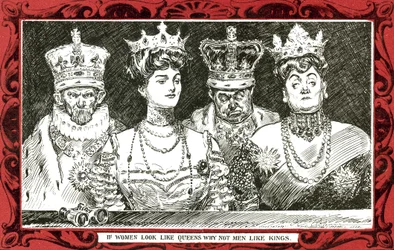 Si las mujeres parecen reinas, ¿por qué no los hombres como reyes?