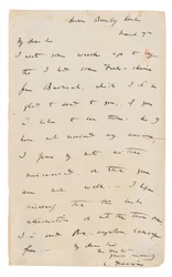 Carta autógrafa firmada