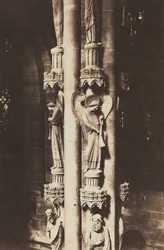 Catedral de Estrasburgo, Pilar del Ángel, hacia 1858 (foto)