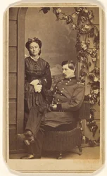 [General George Brinton McClellan y su esposa]