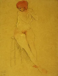 Desnudo Sentado