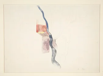 Abstracción de árboles (¿probablemente estudio para Red Chimneys, 1918?)