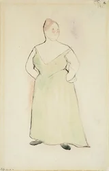 Mujer en vestido de noche