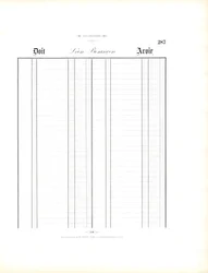 Formulario contable con cuadrícula de columnas (imprimir)