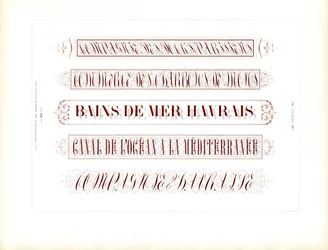 Líneas de título caligráficas en diseño de escritura ornamental (imprimir)