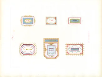 Colección de etiquetas comerciales (imprimir)