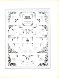 Colección de esquinas de marcos decorativos (impresión)