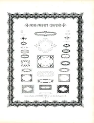Colección de marcos y bordes decorativos (imprimir)